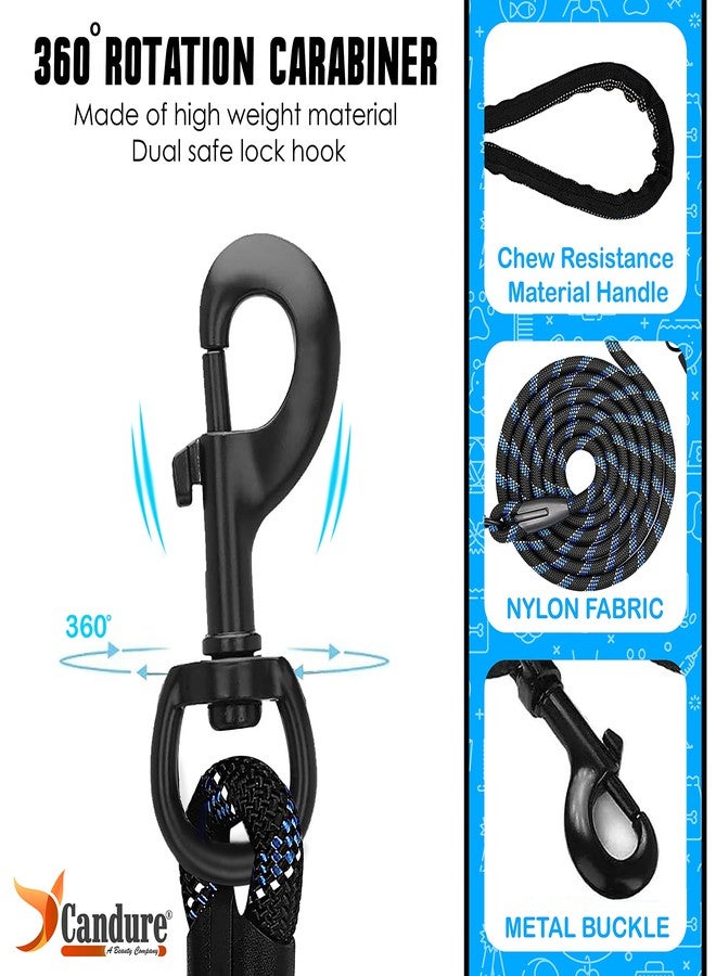 Candure Dog Lead with Soft Padded and Anti Slip Comfortable Rope Handle, 5 FT Strong Dog Leads, Highly Reflective Dog Leash for Puppy, Medium and Large Dogs - Image 3